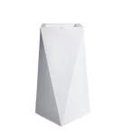 Donica geometryczna wysoka 90 cm Nevis BIAŁA | 55x90 cm