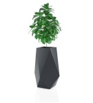 Donica wysoka geometryczna 80 cm Volcano ANTRACYT | 42x80 cm