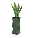 Wysoka donica designerska Asti  BUTELKOWA ZIELEŃ | 78cm