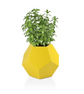 Donica geometryczna Alma ŻÓŁTA  | 62x53 cm