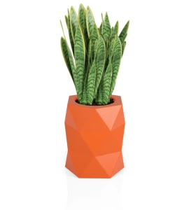 Donica geometryczna Modena POMARAŃCZOWA | 46x54 cm