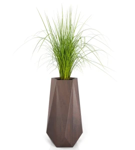 Donica wysoka geometryczna Siena CORTEN | 41x75 cm