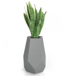 Donica wysoka geometryczna Bari SZARA | 46x71 cm