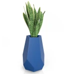 Donica wysoka geometryczna Bari NIEBIESKA | 46x71 cm