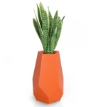 Donica wysoka geometryczna Bari POMARAŃCZOWA | 46x71 cm