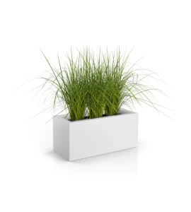 Donica tarasowa prostokątna 90cm Long BIAŁA | 90x40 cm