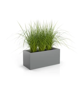 Donica długa prostokątna 90cm Long SZARA | 90x40 cm