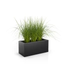 Donica długa prostokątna 90cm Long CZARNA | 90x40 cm