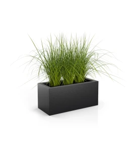 Donica długa prostokątna 90cm Long CZARNA | 90x40 cm