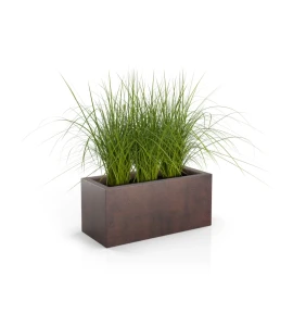Donica prostokątna plastikowa 90cm Long CORTEN | 90x40 cm