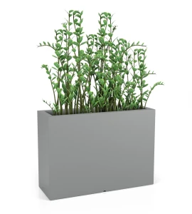 Donica wysoka prostokątna 100cm Longerino SZARA | 100x70 cm