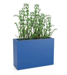Donica wysoka prostokątna 100cm Longerino NIEBIESKA | 100x70 cm