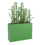 Donica wysoka prostokątna 100cm Longerino ZIELONA | 100x70 cm 