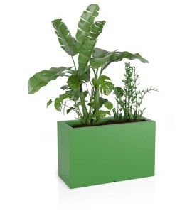 Donica prostokątna 80cm Lungo Maxi ZIELONA | 80x50 cm