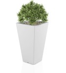 Donica biała wysoka 70 cm Slim Line S BIAŁA | 41x70 cm