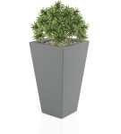 Donica wysoka 70cm Slim Line S SZARA | 41x70 cm