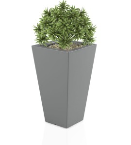 Donica wysoka 70cm Slim Line S SZARA | 41x70 cm