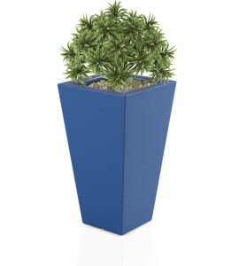 Donica wysoka 70cm Slim Line S NIEBIESKA | 41x70 cm