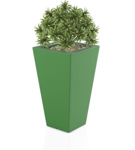 Donica wysoka 70cm Slim Line S ZIELONA | 41x70 cm