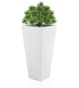 Donica wysoka 110cm Slim Line M BIAŁA | 52x110 cm