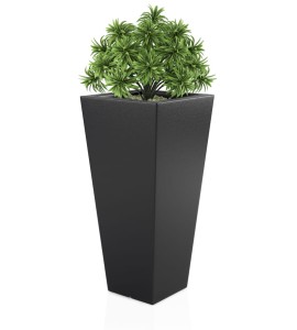 Donica wysoka 110cm Slim Line M CZARNA | 52x110 cm