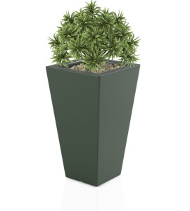 Donica wysoka 70cm Slim Line S BUTELKOWA ZIELEŃ | 41x70 cm