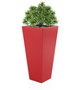 Donica wysoka 110cm Slim Line M CZERWONA | 52x110 cm