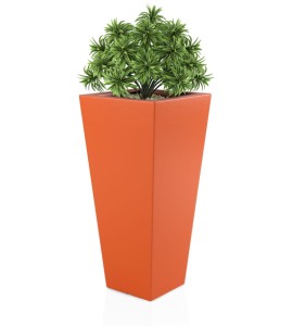 Donica wysoka 110cm Slim Line M POMARAŃCZOWA  | 52x110 cm