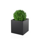 Duża donica czarna kwadratowa Pixel Pot | 50x50 cm