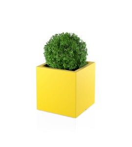 Donica kwadratowa 50x50 cm Pixel Pot ŻÓŁTA