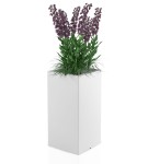 Donica wysoka 70 cm Tower Pot BIAŁA | 35x70 cm