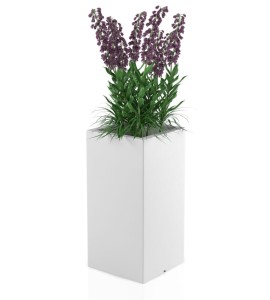 Donica wysoka 70 cm Tower Pot BIAŁA | 35x70 cm
