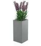 Donica wysoka 70 cm Tower Pot SZARA | 35x70 cm