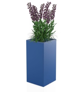 Donica wysoka 70 cm Tower Pot NIEBIESKA | 35x70 cm