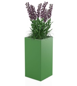 Donica wysoka 70 cm Tower Pot ZIELONA | 35x70 cm