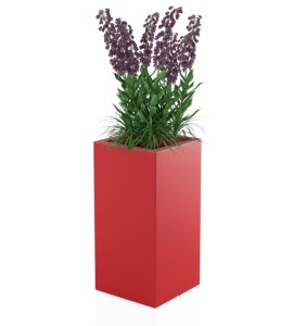 Donica wysoka 70 cm Tower Pot CZERWONA | 35x70 cm