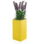 Donica wysoka 70 cm Tower Pot ŻÓŁTA | 35x70 cm