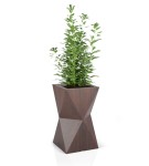 Donica geometryczna wysoka 70cm Valencia CORTEN | 40x70 cm