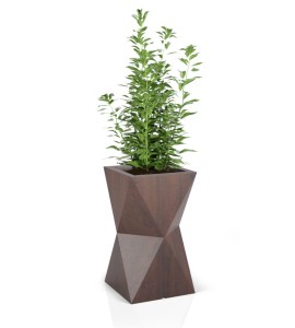 Donica geometryczna wysoka 70cm Valencia CORTEN | 40x70 cm