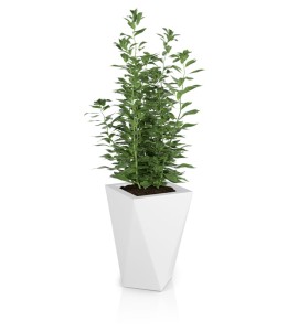 Donica geometryczna 60cm Vaso BIAŁA | 40x60 cm