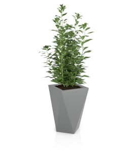 Donica geometryczna 60cm Vaso SZARA | 40x60 cm