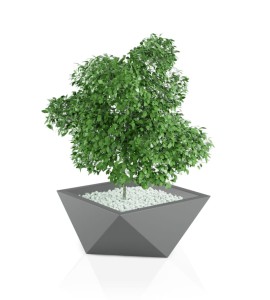 Donica geometryczna Vendetta SZARA | 65x65 cm