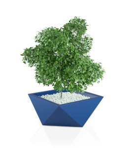 Donica geometryczna Vendetta NIEBIESKA | 65x65 cm