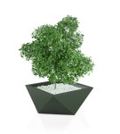 Donica geometryczna Vendetta BUTELKOWA ZIELEŃ | 65x65 cm