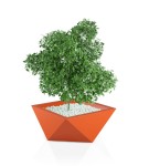 Donica geometryczna Vendetta POMARAŃCZOWA | 65x65 cm