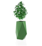 Donica wysoka geometryczna 80 cm Volcano ZIELONA | 42x80 cm