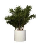 Donica 60 cm okrągła z włókna szklanego BIAŁA | 60x60 cm