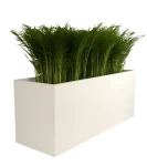 Donica długa 100 cm z włókna szklanego BIAŁA | 100x60 cm