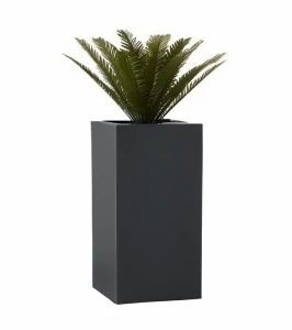 Donica antracyt wysoka z włókna szklanego ANTRACYT MAT | 85x41 cm