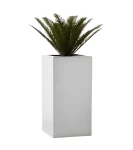 Donica kolumnowa z włókna szklanego BIAŁA POŁYSK | 85x41 cm